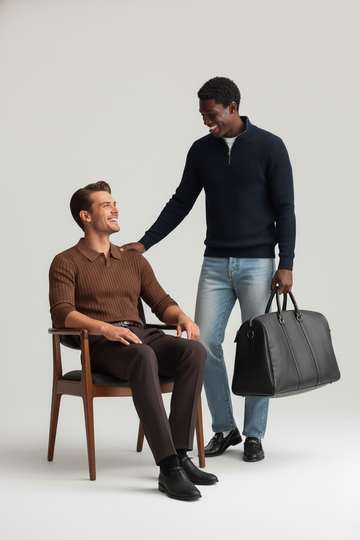 Slimfit Jumper and Luxury Ribbed Sweatshirt - The Old Money Bundle