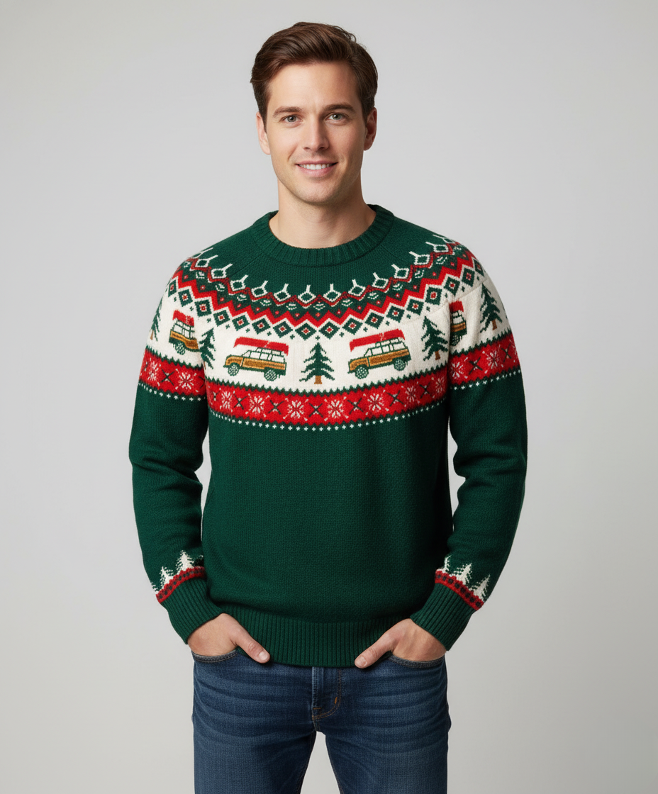 Holiday Drive – Unisex Christmas Sweater