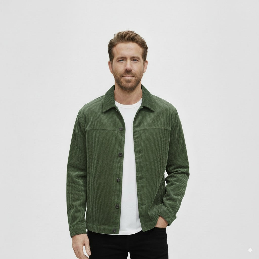Ashford Cord - Old Money Men Jacket - Corduroy Solid Fabric