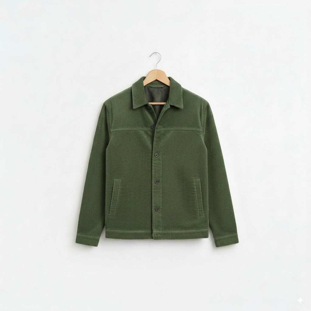 Ashford Cord - Old Money Men Jacket - Corduroy Solid Fabric