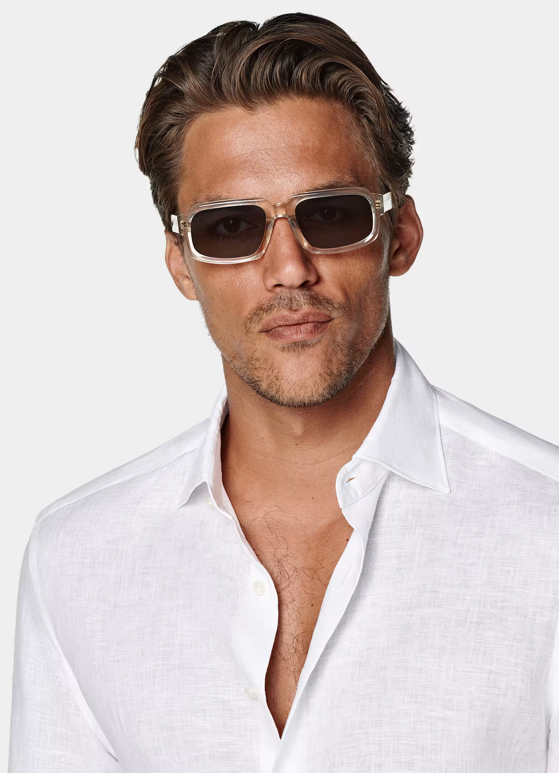 White Linen Shirt for Men with Premium 100% Linen Fabric