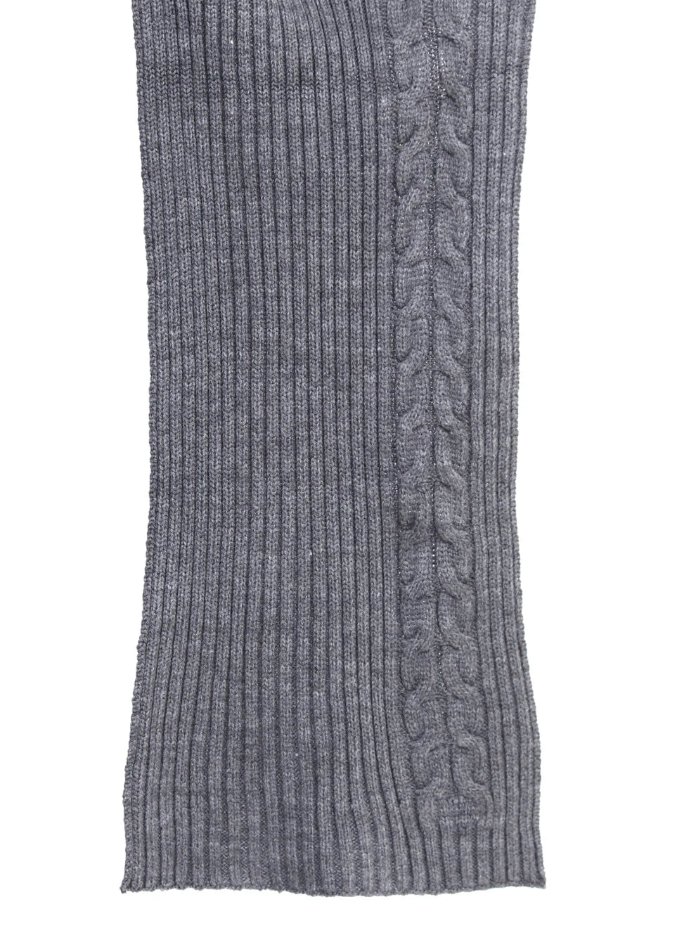 Old Money Style Tuck Knit with Cable Scarf for Men